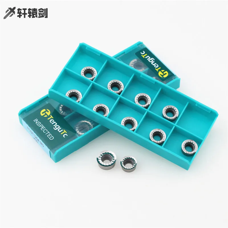 

10PCS RCGT10T3 RPGT10T3 RPGT1003 RCGT1003 RCGT1204 RPGT1204 MO K10 Aluminum Alloy Lathe Carbide Insert