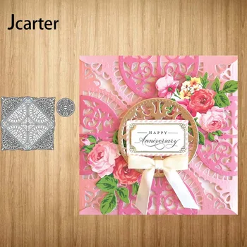 

Square Circle Pattern Frame Metal Cutting Dies Craft Cut Die Stencil Scrapbooking Handmade Paper Make Album Model Punch Blade