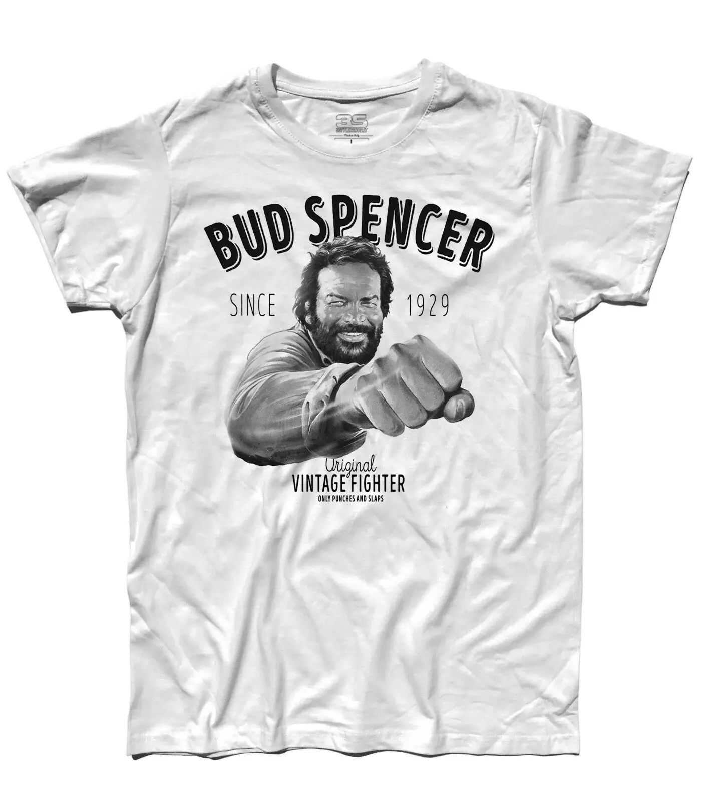 T Shirt Uomo Bud Spencer Vintage Fighter Banana Joe Lo Chiamavano Trinita