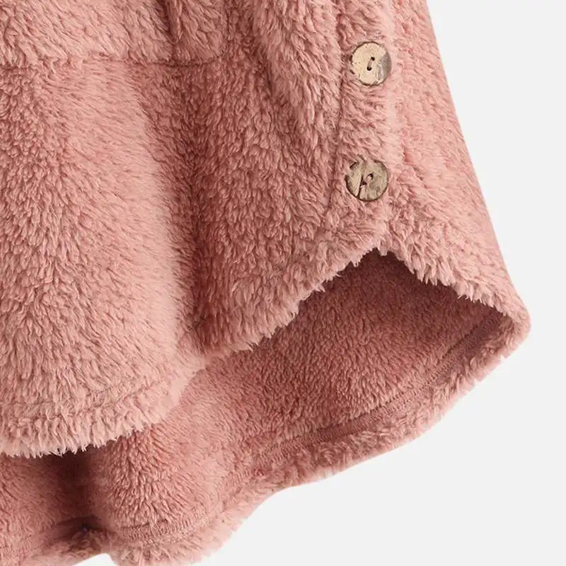 ZANZEA пуловер Женские флисовые толстовки с капюшоном осенние повседневные толстовки с длинными рукавами Плюшевые Пушистые Теплые Джемперы Femme Robe Топы