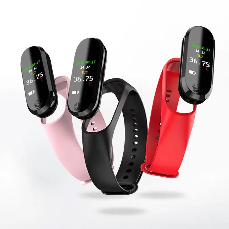 

Thermometer Watch Body Temperature Measurement Smartband With Time Date Display