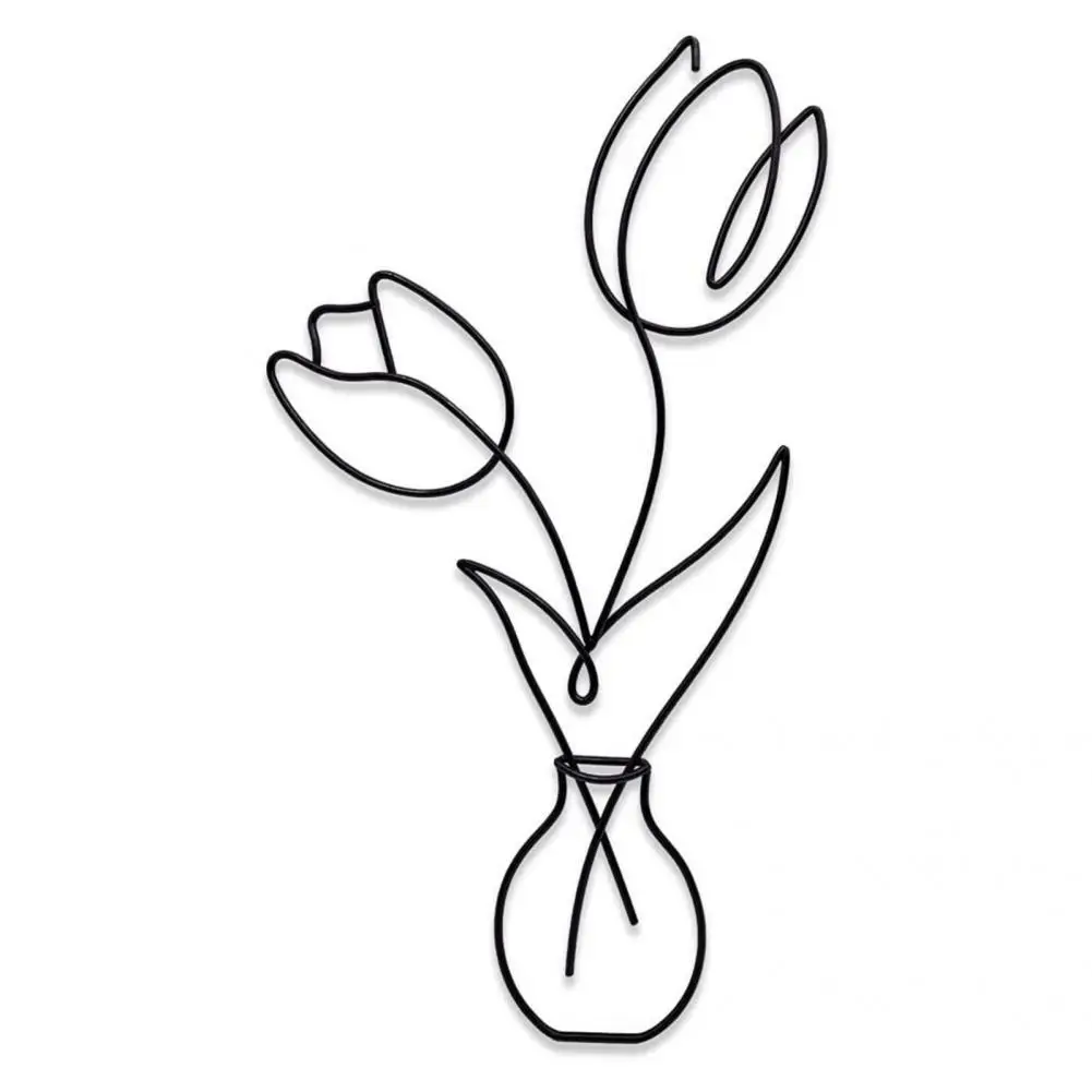 Portable Useful Metal Flower Wall Art Easy Hanging Decor Beautiful for Living Room | Дом и сад