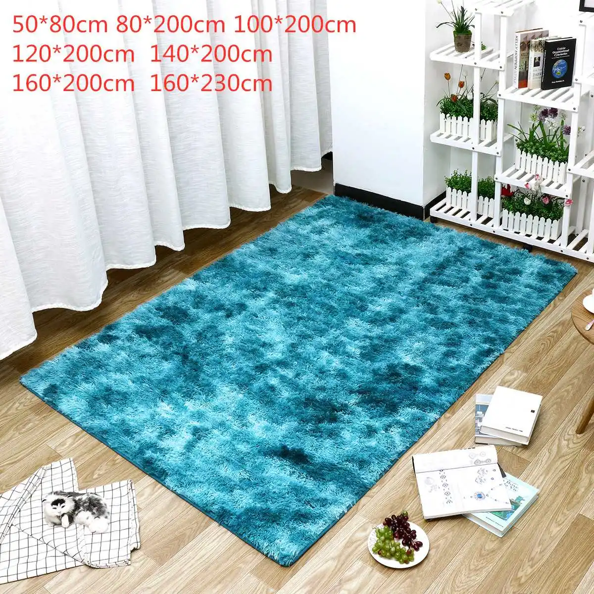 Разноцветный ковер галстук красить плюшевые мягкие ковры для Гостиная Спальня нескользящий; для пола коврики Спальня водопоглощение ковер