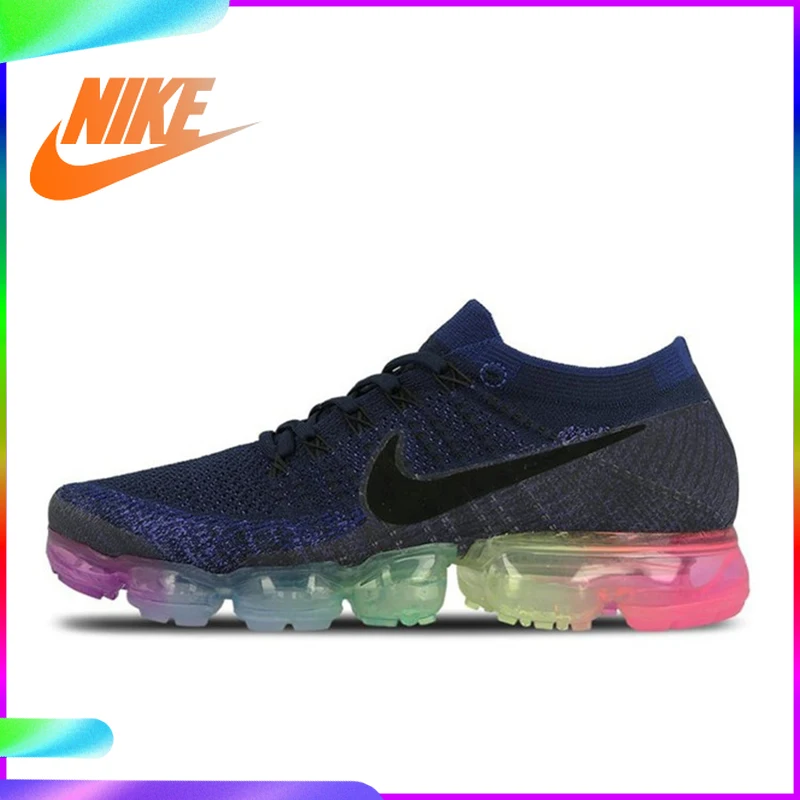 Оригинальный Официальный Nike Air VaporMax быть истинным Flyknit дышащая для мужчин's бег уличная спортивная обувь Брендовая дизайнерская