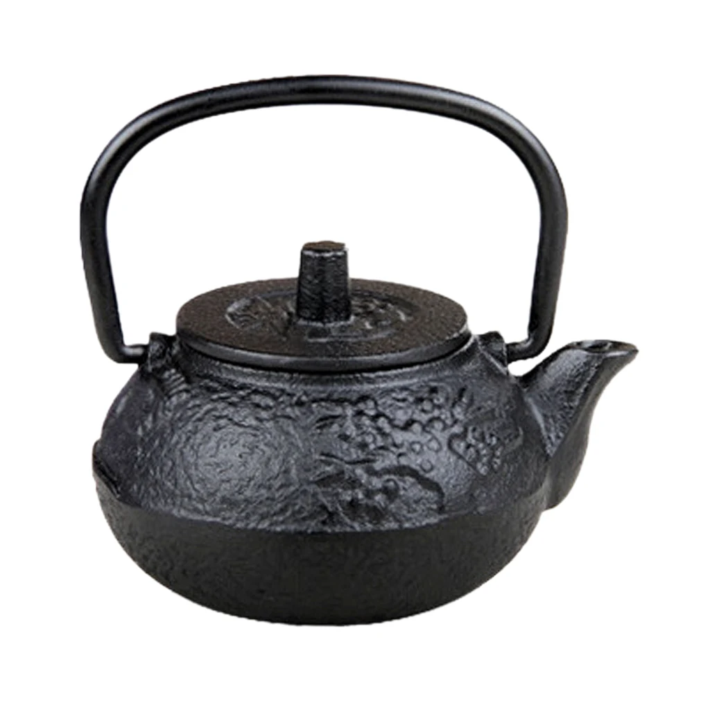 1pc Cast Iron Teapot Japanese Tetsubin Tea Kettle Small Metal Tea Pot 50ml