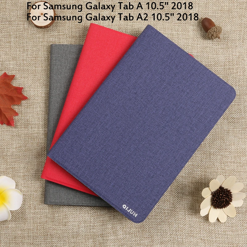 Чехол С Откидывающейся Крышкой для Samsung Galaxy Tab A A2 10 5 2018 T590 T595 чехол планшета полный