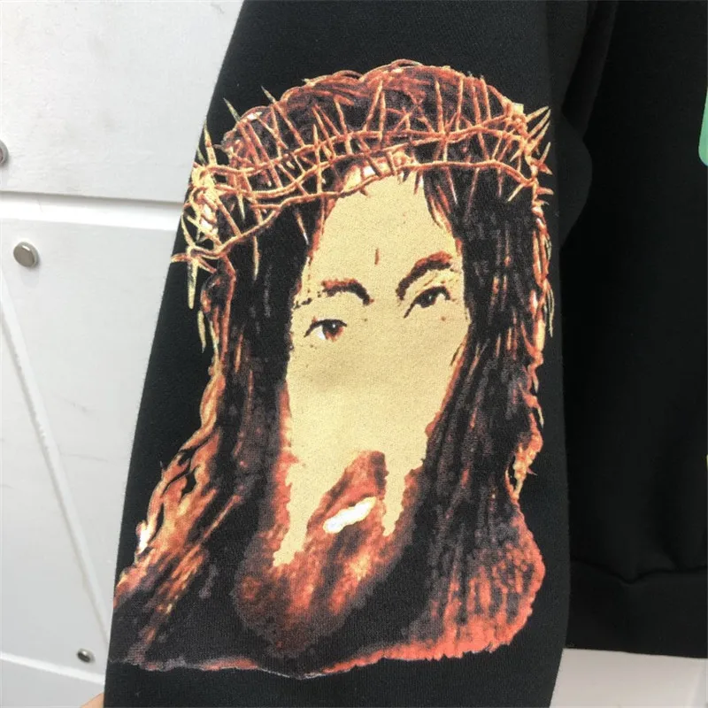 Новые и надписью «Jesus Is King пуловер Kanye West Толстовка Для мужчин Для женщин высокое качество пуловер