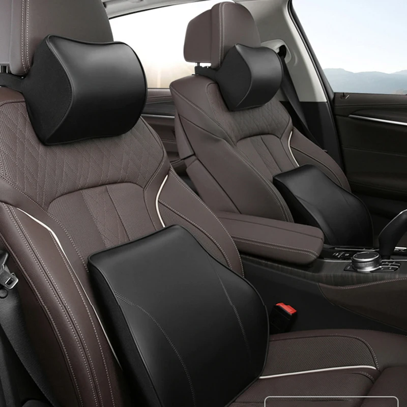 

Car Headrest Pillow For Range Rover Evoque Discovery , With badge LOGO Sports Interior Products, Seat Headrest Lumbar Cushion