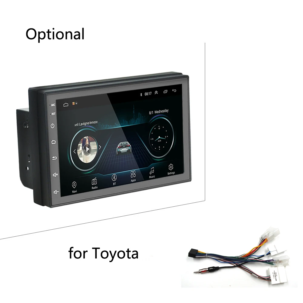 

Android 8.1 2 Din Car radio Multimedia Video Player Universal Stereo Autoradio Audio For Volkswagen Nissan Hyundai Kia toyota