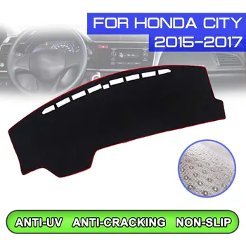 

Car Anti-dirty Non-slip Dash Cover Mat Dashboard Mat UV Protection Shade Sticker for Honda CITY 2015 2016 2017