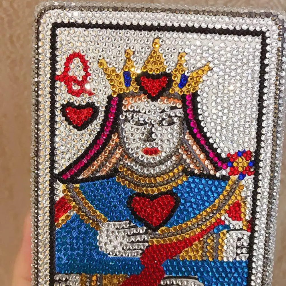 Роскошная вечерняя сумка Bee In Fly с инкрустированными бриллиантами клатч Queen Of Cards