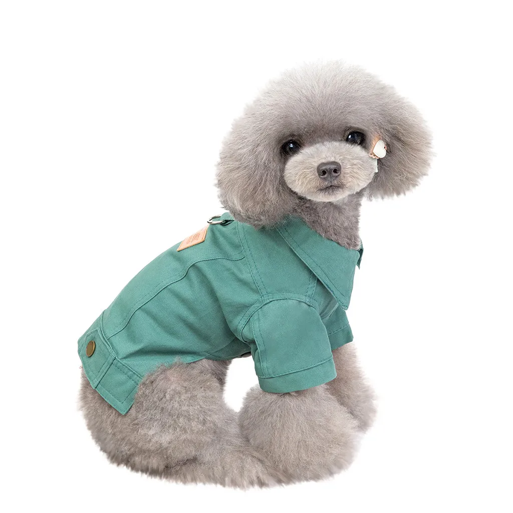 Transer Ropa Perro Новое модное Ковбойское пальто для домашних животных осенне-зимняя теплая одежда для кошек и собак 19Aug21 P30