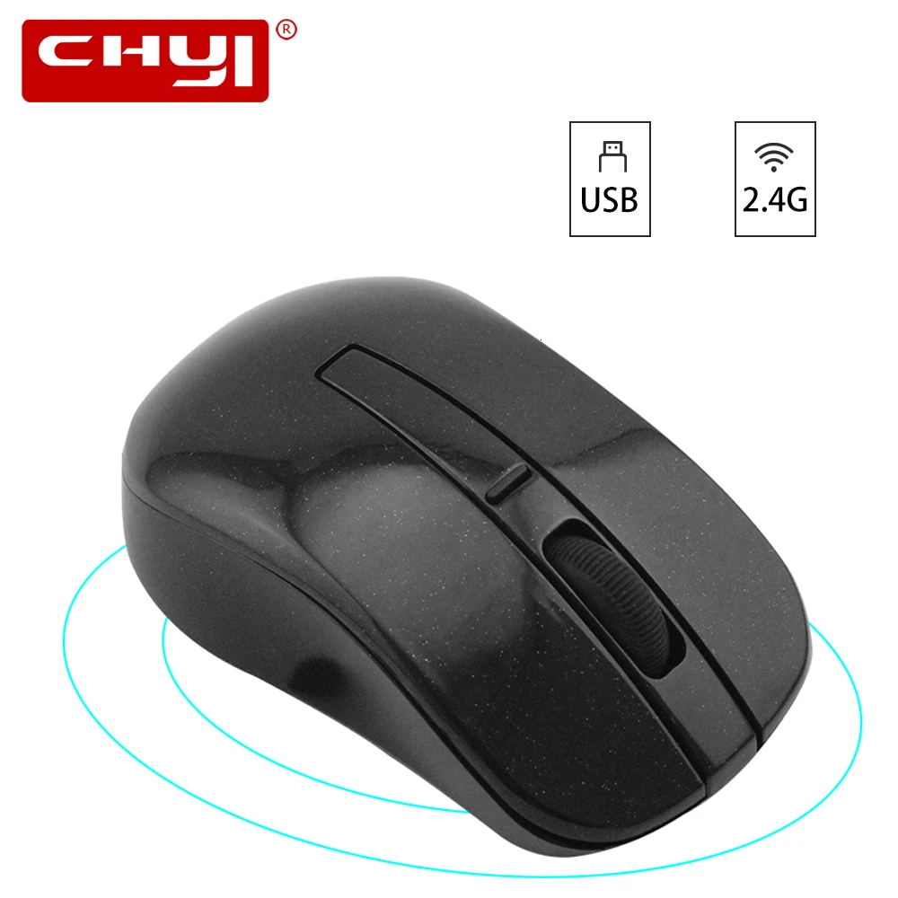 CHYI 2,4G Беспроводная игровая мышь, компьютерная мышь, эргономичная оптическая USB мышь Mause 1600 dpi, игровые мыши для ноутбука и ноутбука