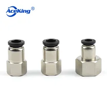 PCF Pneumatic gas tube internal thread straight quick plug connector pcf6-01 / 8-02 / 10-03 / 12-04