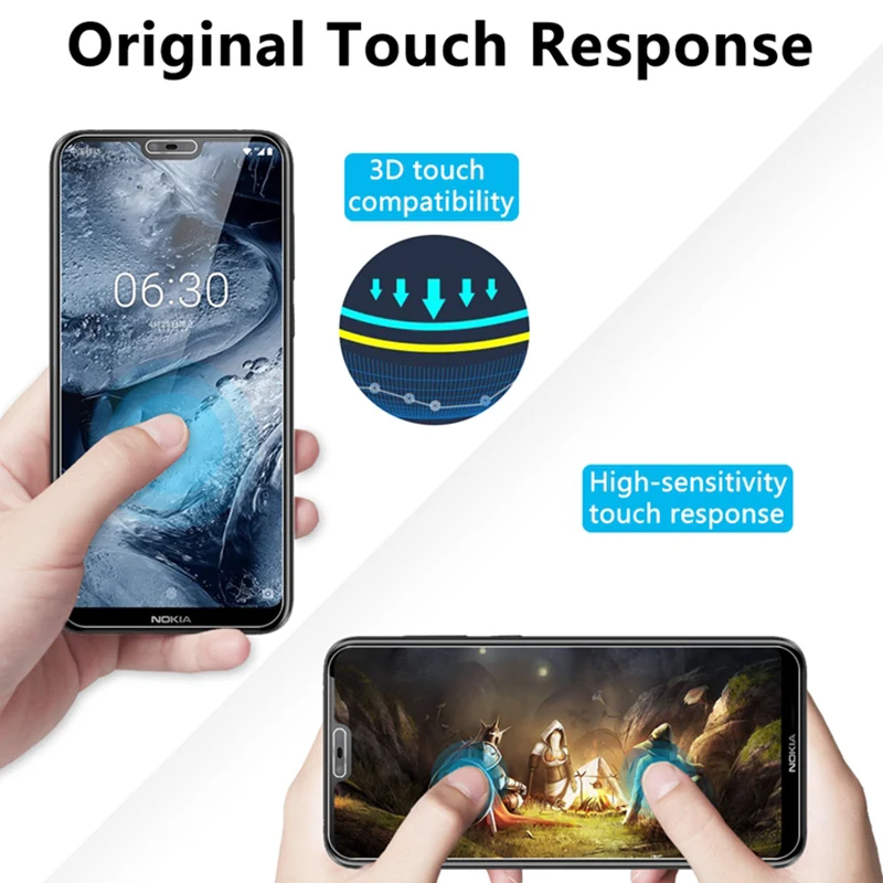 HD Защита экрана для Nokia Lumia 630 635 640 950 Защитное стекло 530 535 520 X71 закаленное покрытие