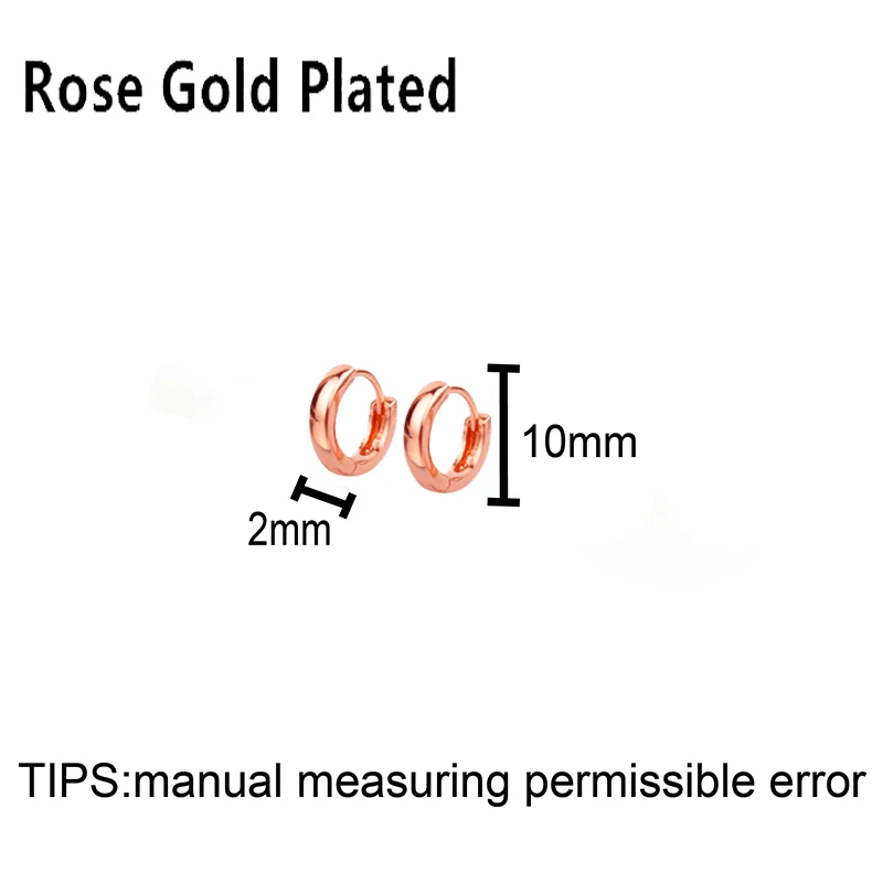 Миниатюрные тонкие трендовые серьги-кольца в стиле хип-хоп Huggie, цвета розового золота, маленькие серьги-кольца для женщин, детей, девочек, маленьких детей, модные ювелирные изделия