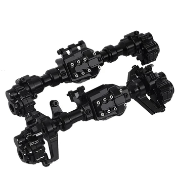 

RC Car Accessories, Front and Rear Axle Shells, Suitable for Traxxas TRX4 Simulation Climbing Remote Control Car-Black