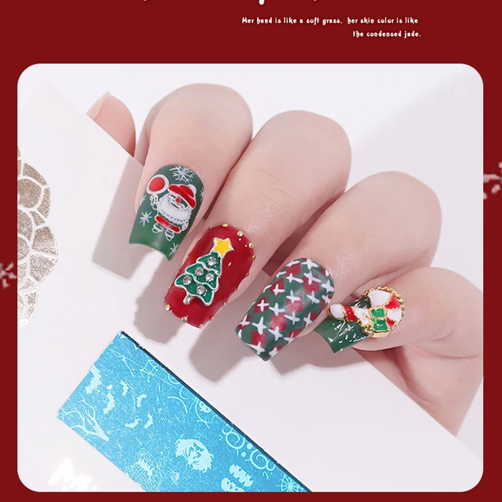 Chirsmas дерево снежинка Снеговик Лось плед цветок ногтей штамповки пластины Маникюр изображение пластины письмо фестиваль дизайн ногтей штамп# yh