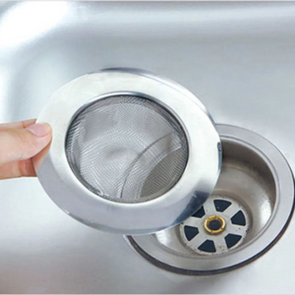 

1pc Kitchen Stainless Steel Sink Filter Barbed Wire Waste Stopper Floor Drain Sink Strainer Prevent Clogging Slag Strainer 7.7CM