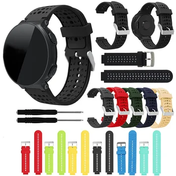 

8 colors Silicone Replacement Watch Band for Garmin Forerunner 230/235/220/620/630/735 watch Outdoor Sport Watchstrap Accessory