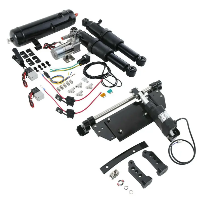 

Motorcycle Electric Center Stand Air Tank Ride Suspension For Harley Touring Road Glide Road King 2009-2020 2019