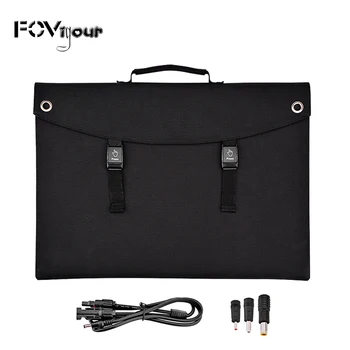 

FOVigour 100W Portable Solar Charger Foldable Monocrystalline Solar Panel with DC18V & 3 USB Ports