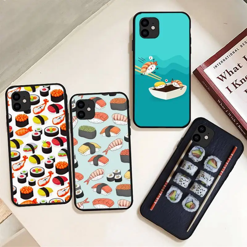 Чехол для телефона с изображением вкусных суши еды iphone 12 13 Mini SE 2020 5 5S 6 6S Plus 7 8 X XR XS 11
