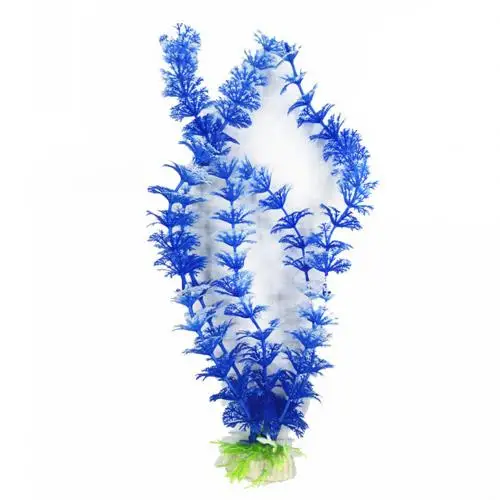 Blue White 6 шт., искусственные водные растения светится в темноте, аквариумные украшения для аквариума, товары для дома - Цвет: Blue White