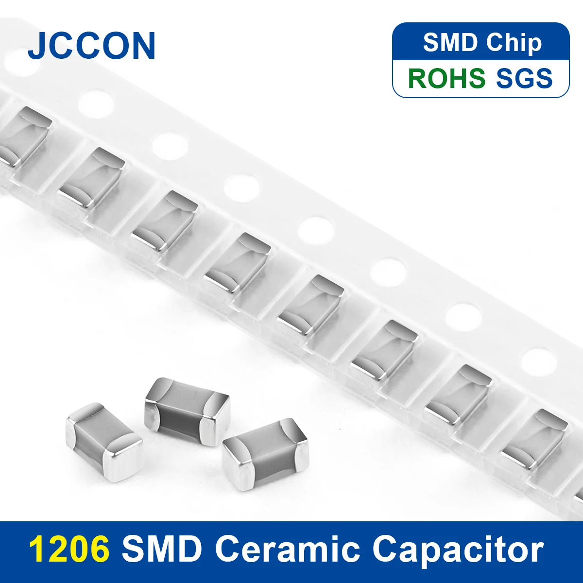 100Pcs 1206 50V SMD Thick Film Chip Multilayer Ceramic Capacitor 0.5pF-100uF 10NF 100NF 1UF 2.2UF 4.7UF 10UF 1PF 6PF 0.