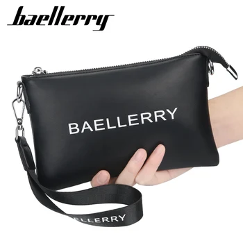 

Baellerry Fashion Black Men Shoulder Bags Korean Phone Clutch Crossbody Bag Top Quality Business Wallets and Purses