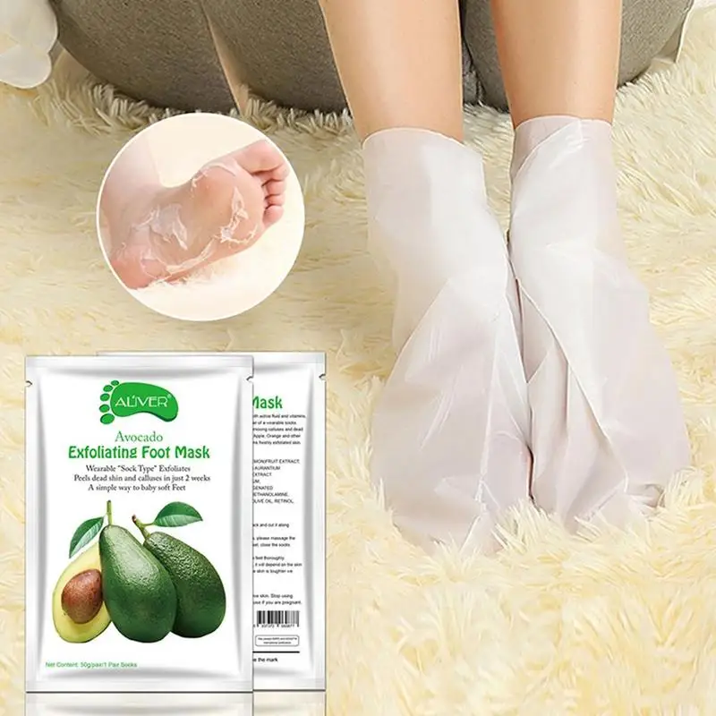 8 Types Exfoliating Foot Mask Foot Film Socks Pedicure Socks Health Skin Care Foot to Dead Skin Foot Cover film