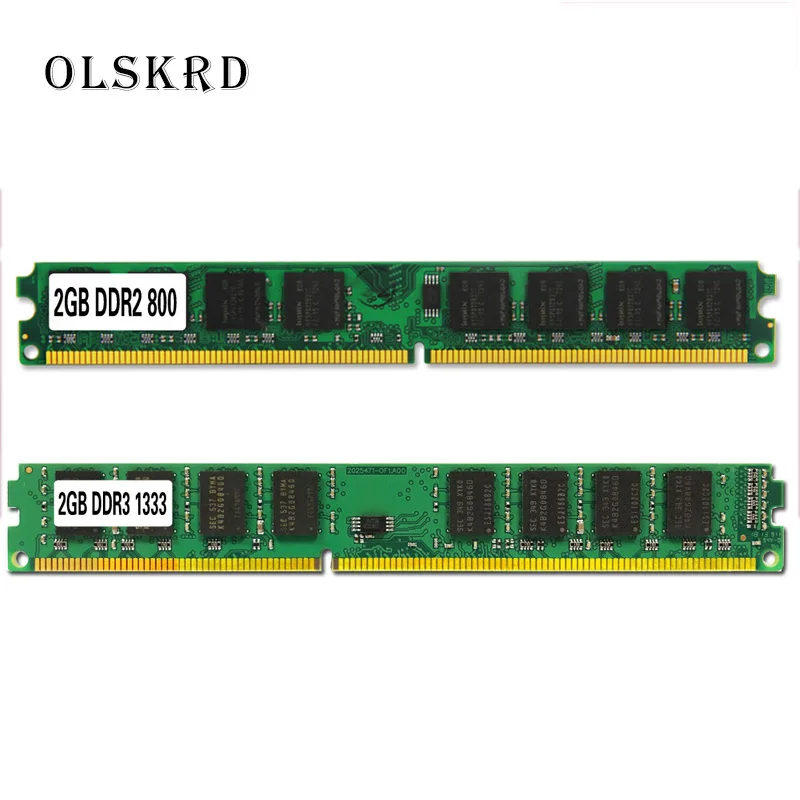 Модуль ОЗУ Olskrd для ПК 1 ГБ 2 Гб PC2 DDR2 4 DDR3 8 667 МГц 800 1333 1600 Новый dimm|Оперативная память|