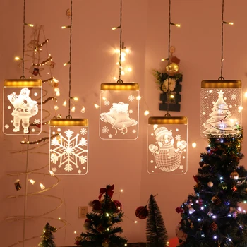 

Led Star Lights Room Decoration Christmas Decoration Lights 3d Hanging Lights Modeling Curtain Icicle String Lights
