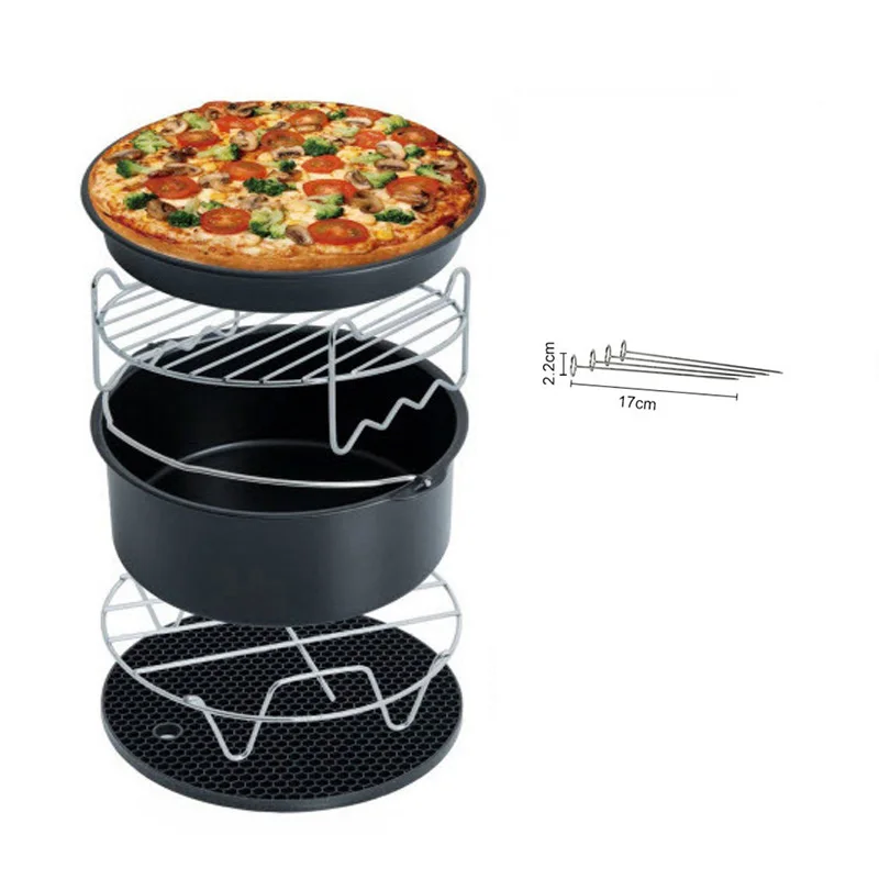 Air Fryer Accessories for Gowise Phillips Cozyna and Secura Set of 5 Fit all Airfryer 3.7QT-4.2QT-5.3QT 5.8QT air fryer