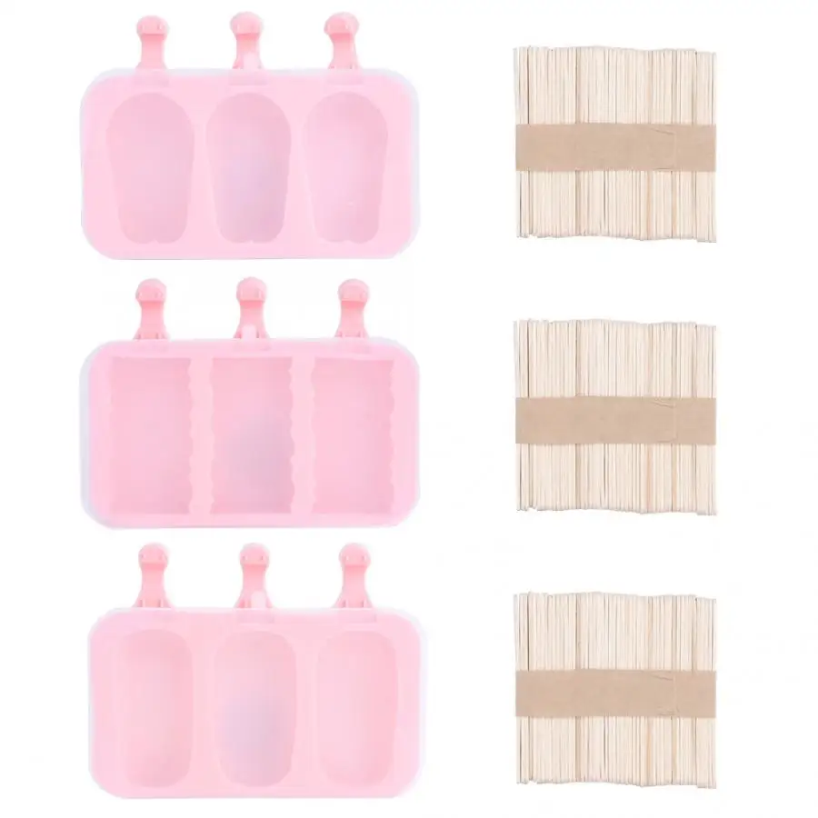

Ice Cube Maker Home-Made Cute-Pattern Ice Cream Mould DIY Silicone Mold Ice Maker Molds with Lid Stick Whiskey Party Bar Tools