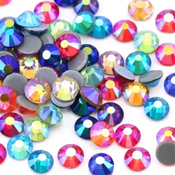 Multi - Color Crystal AB Hot Fix Rhinestones for Nail Art and Fabric Garments (Mix colors AB)