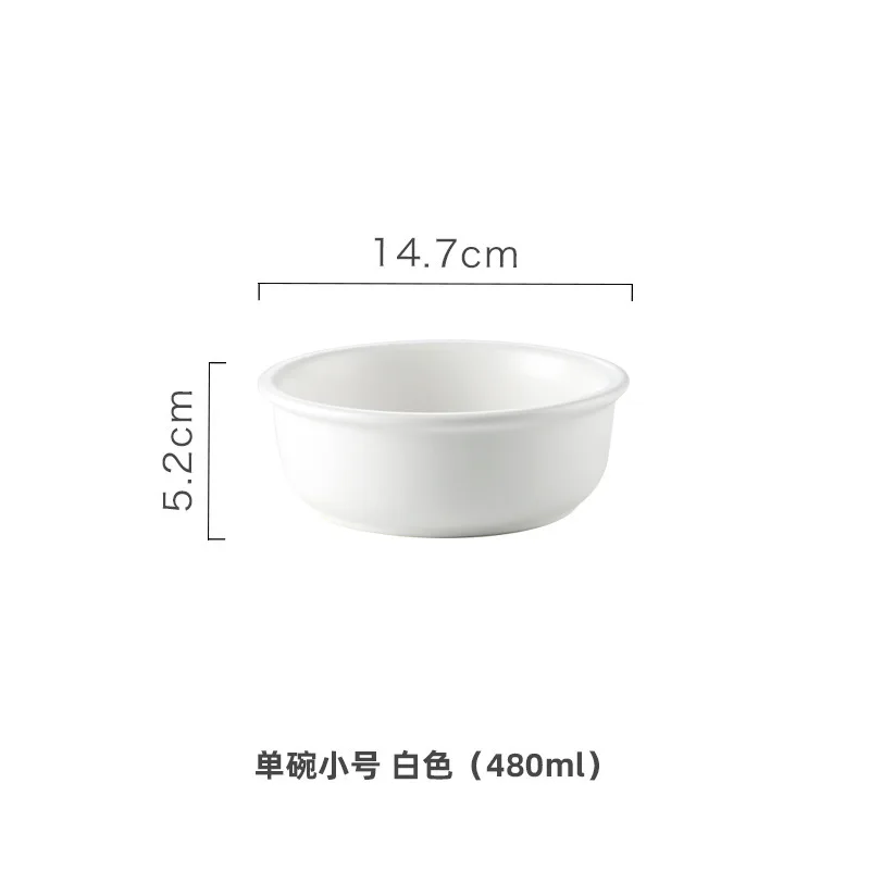 480ml white Bowl Нордическая оригинальность Новинка регулируемая полка Керамика бытовая Салатница гостиная тарелка для фруктов закуски конфеты сухая миска для фруктов - Цвет: 480ml white Bowl