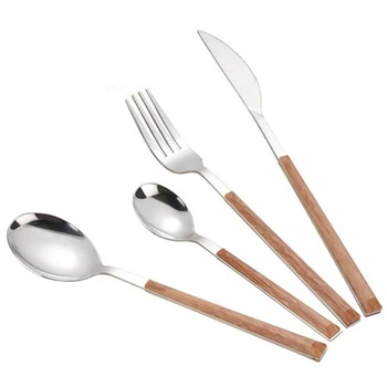 

24-Piece Silverware Flatware Cutlery Set, Stainless Steel Utensils Service for 6, Include Knife/Fork/Spoon
