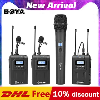 

BOYA BY-WHM8 Pro Wireless Handheld Microphone WM8 Pro UHF Unidirectional Dynamic Mic Transmitter for Stage Film ENG Receiver