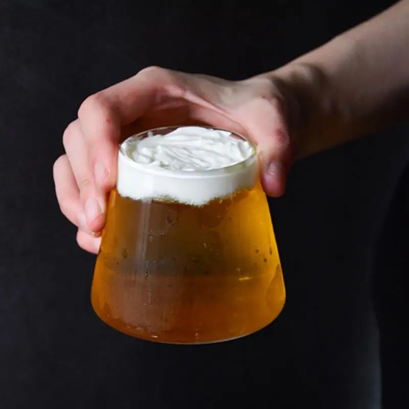 Best High Borosilicate Glass Cup Beer Coffee Cup With Wooden Box Mug Tea Glass Whiskey Glass Cups Drinkware