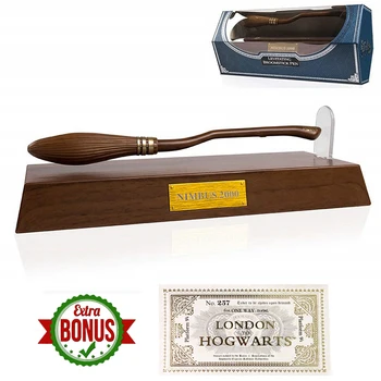 

1Pcs Potters Nimbus 2000 Levitating Broomstick Pen Magnetic Harr Magic Trick for HP Fans Collection 1Pcs Platform Ticket as Gift