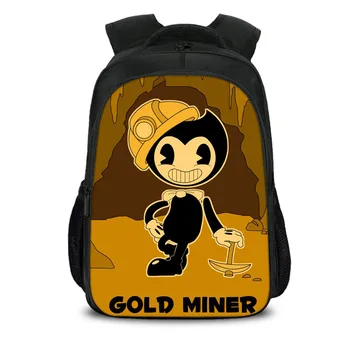 

New Arrival Bendy And The Ink Machine School Backpack Students Backpack For Teens Boys Girls Bendy and Boris Kids Backpack