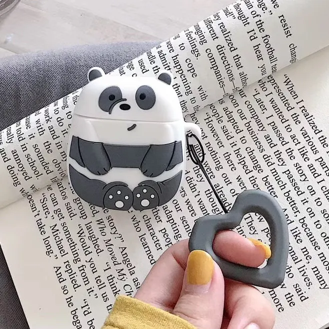3 Чехол для наушников для AirPods чехол с мультяшным медведем силиконовый чехол для Apple Air pods 2 милые наушники сумка для Earpods чехол s аксессуары - Цвет: 3