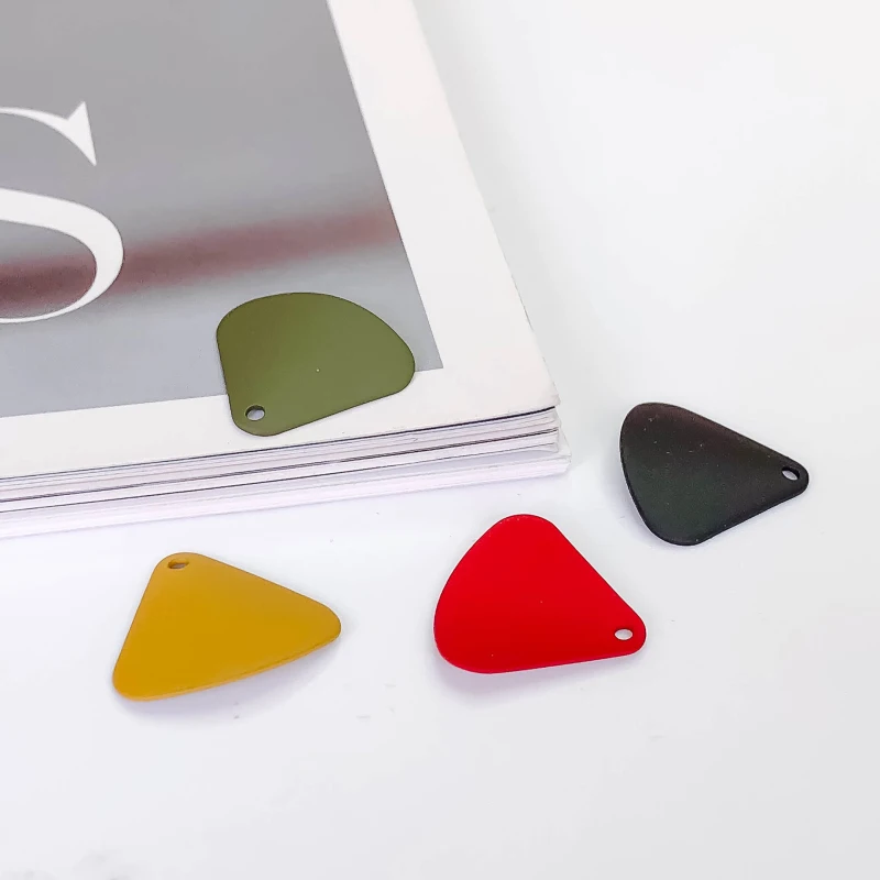 

Multicolors Fan Shape Wave Eardrop Metal Diy Material Pendant Necklace Earring Charms Jewelry Component 10pcs