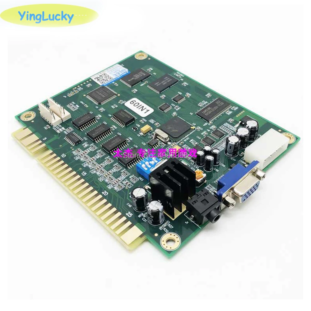 Yinglucky 60 в 1 Классический аркадный аппарат, печатная плата JAMMA, разные игры Pcb для аркадных игровых автоматов плата для аркадных игр