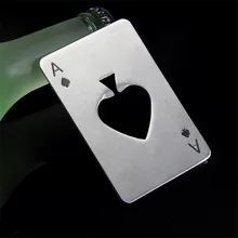 Новые стильные горячие продажи 1 шт. покерные игровые карты Ace of Spades Бар Инструмент газировка, пиво, бутылка открывалка в подарок