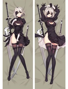 

Nier:Automata Pillow case Nier Sexy Girls pillow Cover case Peach skin 2 Way Hugging Body pillowcase