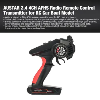 

AUSTAR 2.4 4CH Radio Remote Control RC Transmitter for RC Car Off-road Vehicle Boat RC Truck Model Spare Parts Wide application