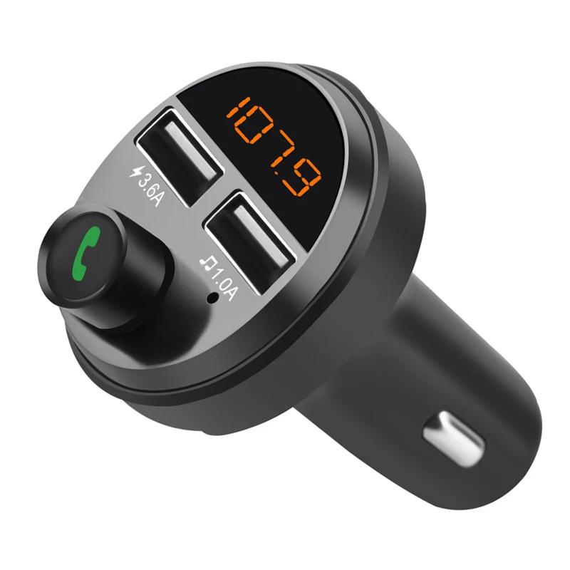 FM Transmitter Car Bluetooth 5.0 Dual USB Fast Charger Hands-Free Phone Audio Receiver Automatic MP3 Player Universal | Автомобили и