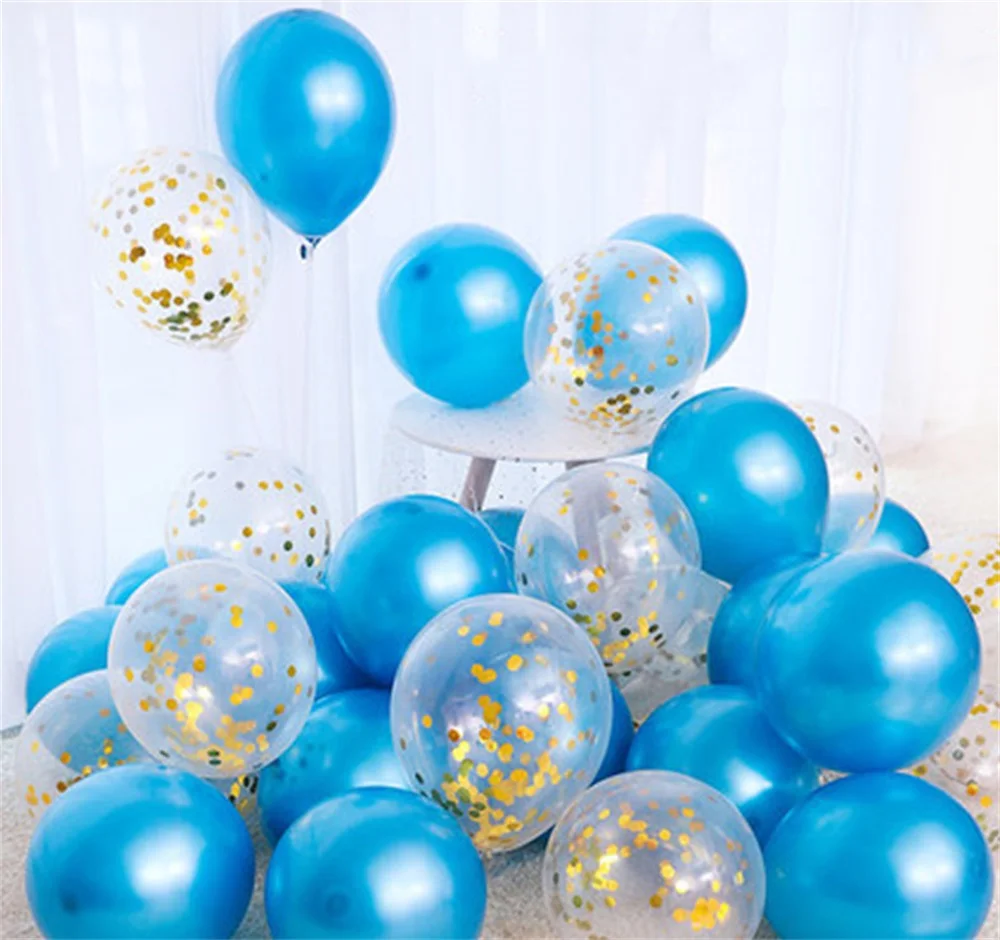 mixed 8 18 шт., 10 дюймов, 10 дюймов, золотые, серебряные, розовые металлические латексные шарики для свадебного украшения, матовые гелиевые шарики, украшение для дня рождения, для взрослых - Цвет: mixed 8